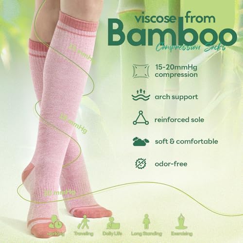 Image of Compression Socks Women & Men 15-20 mmHg for Flying