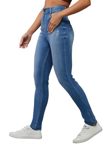 Image of Dolce Crudo Distressed High Rise Skinny Jeans for Women