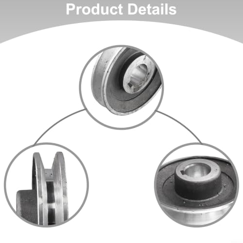 RiseNova Poulie de moteur à rainure unique en aluminium de type A 100 mm – vue 3