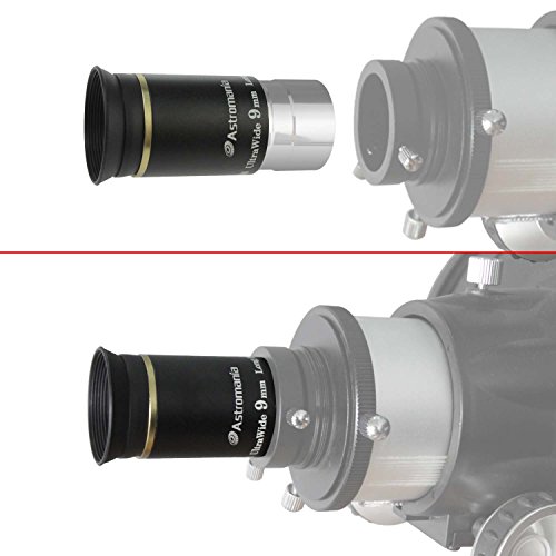 Astromania 1.25" 9Mm 66-Degree Ultra Wide Angle Eyepiece For Telescope #TOP6