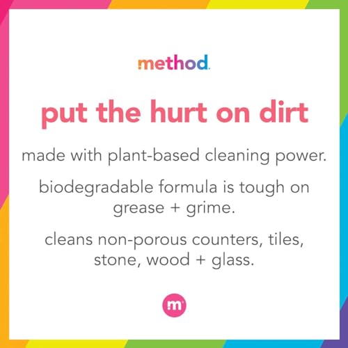 Image of Method Dye-Free All-Purpose Cleaner Spray, French Lavender - Cuts Grease & Grime on Counters, Glass, Wood & Floors, for Kitchen & Bathroom, 28 fl oz - 8 Pack