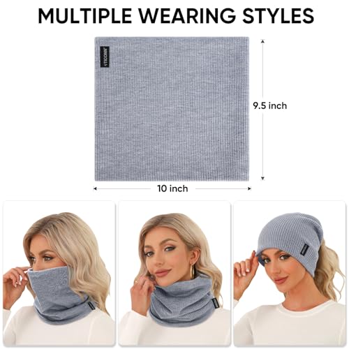 Image of TICONN Neck Gaiter Face Cover Scarf, Neck Warmer Breathable Sun & Wind-proof for Skiing Fishing Hiking Cycling
