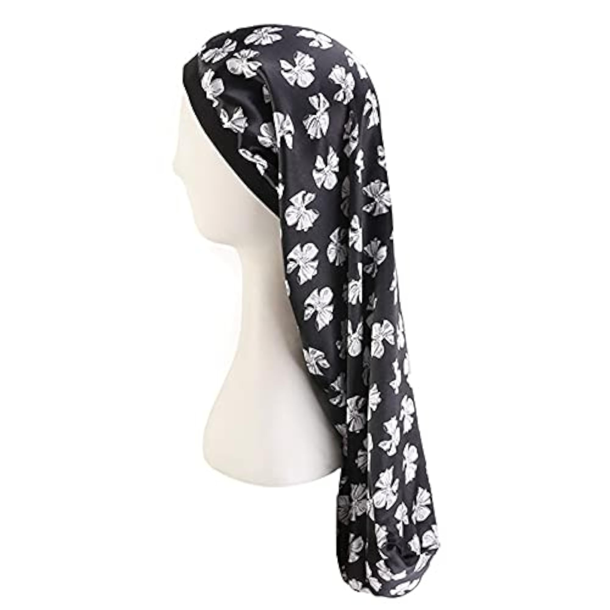 Satin Hair Braid Bonnet, Classic Printed Cover for Women
