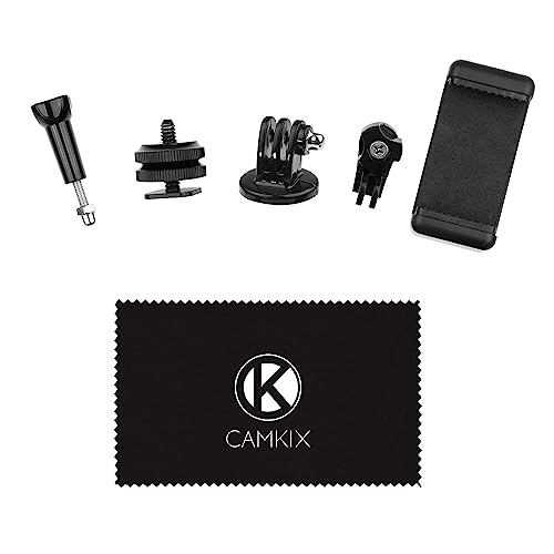 CamKix Hot Shoe Mount Adapter Kit Compatibel met Telefoon, Action Cam naar de Flash Mount van uw DSLR Camera - Neem Uw Foto Shoot of gebruik Telefoon Apps voor Verlichting