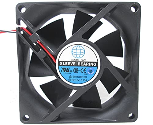 For Globe S01138812H Fan 12V 0.23A 8CM 8025 2-Wire Cooling Fan
