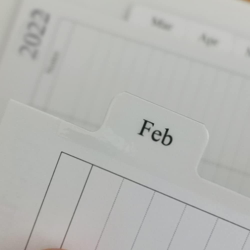 2022 Monthly Planner Refill, 3-3/4" x 6-3/4", Two Page Per Month, January 2022 - December 2022, Personal Size/Size 3