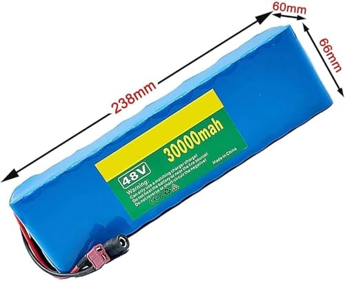 48V 30Ah Ebike-accu voor 1000W 800W 750W 500W 200W elektrische fiets-scootermotor, E-bike lithium-ionaccu, elektrische fietsaccu met 54,6V 2A-lader - Afbeelding 3