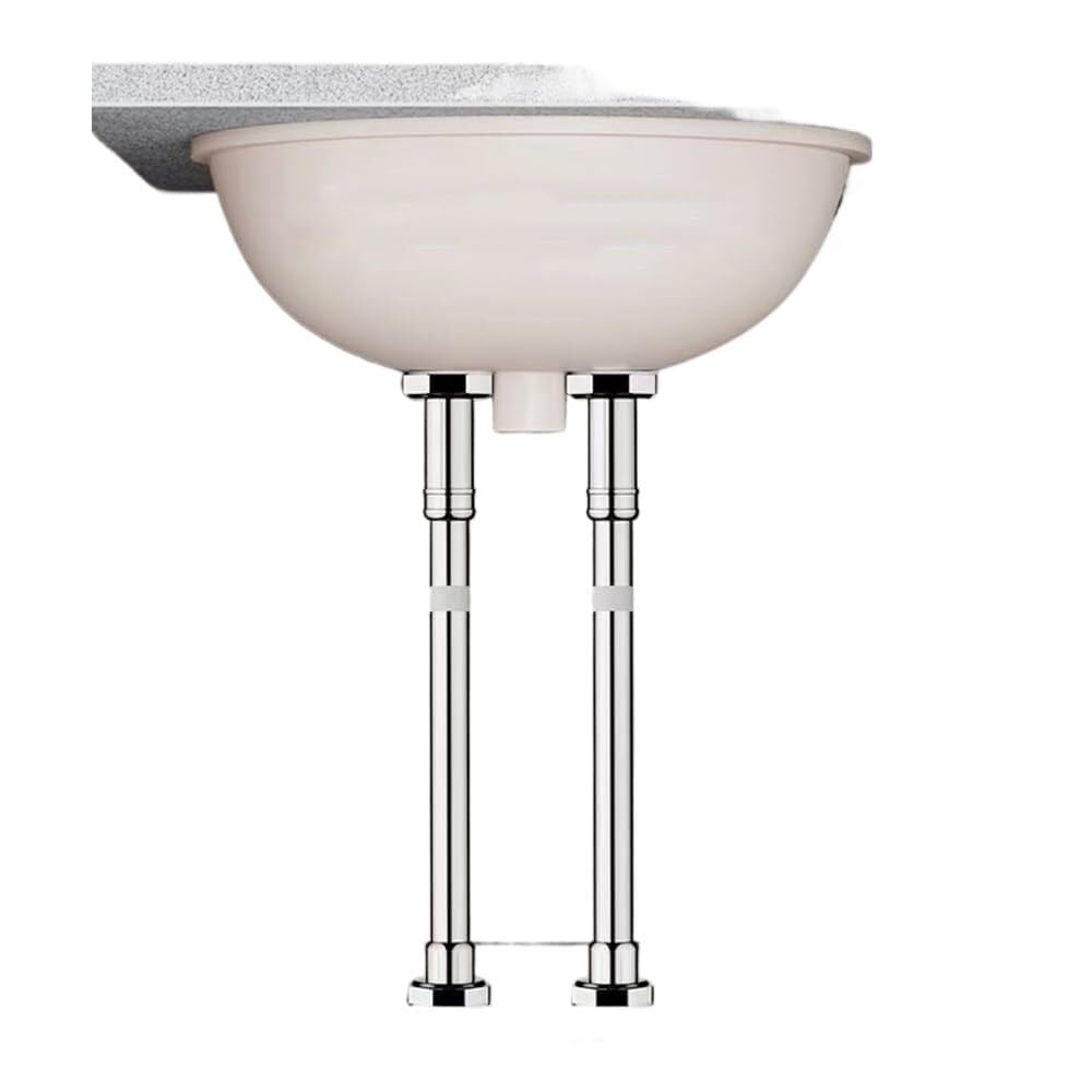 Regulowane nogi, teleskopowe nogi do zlewu, wsporniki podblatowe do zlewu, pręt podtrzymujący zlew kuchenny, nóżka meblowa bez wiertła(H 50 80cm/20" 32")