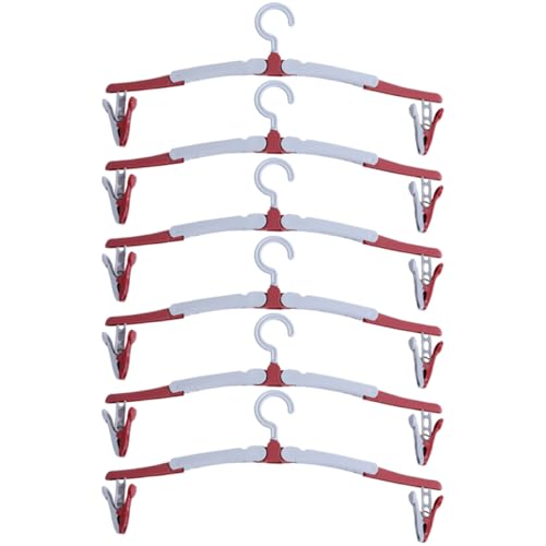 TOKIDNY �|�[�^�u���܂肽���ݎ��n���K�[6PCS �y�ʑϖ��Ղ�������p�ߗގ��[���b�N �ȃX�y�[�X���s �ƒ�p�ߗފ����@�p���c �X�J�[�g�Ή�