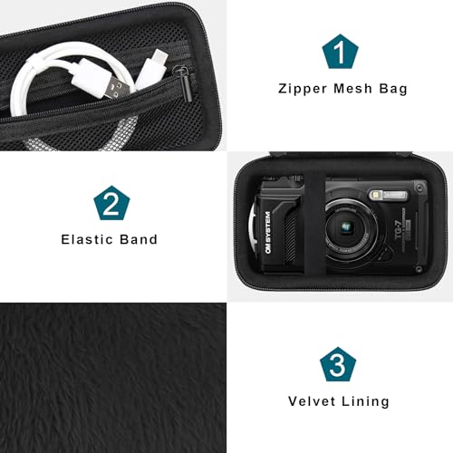 Funda para cámara OM SYSTEM Tough TG-7 negra miniatura 5