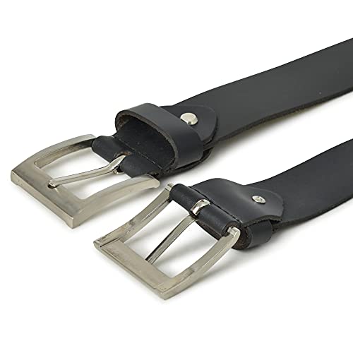 Jajmo Legacy Men's Belt Leather One-Piece 100% Genuine Leather Belt for Men 1-1/2"(38mm Wide) Dress Belt for Jeans4