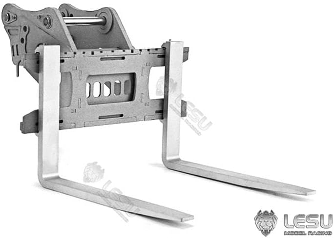 LESU Metal Fork Bucket for DIY 1/14 Carter 374 374F RC Hydraulic Excavator RC Car Parts