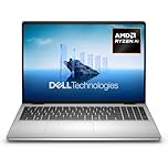 Dell 16 Laptop DC16256 Copilot+ PC 16 Inch FHD+ (1920 x 1200) IPS Display, AMD Ryzen 7 350, AMD Radeon Graphics, 32GB DDR5 RAM, 1TB SSD, Windows 11 Home, QWERTZ Backlit Keyboard, Silver