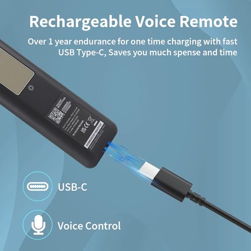 Image of 2023 BN59-01432A Solar Voice Replacement for Samsung Remote Control Smart TV with Rechargeable Solar Cell, Compatible with Samsung Neo QLED 8K HDR Ultra HD Smart TVs, VG-TM2360E