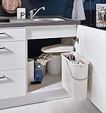  Küchenzeile Einbauküche nobilia elements SINGLE  Beton Schiefergrau  1,80 m  vormontiert  inkl. E-Geräte