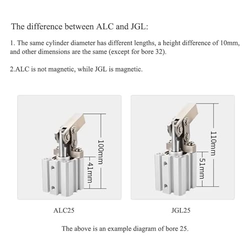 Vérin pneumatique ALC-63 pour éviter le déplacement de moule - 5