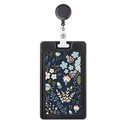 Funda retráctil para tarjetas de flores para no perder tus pases de trabajo