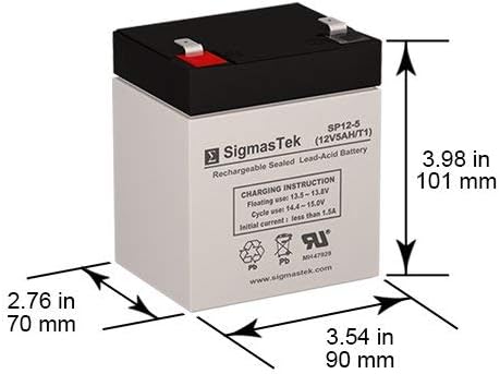 Miniatura 2 de Reemplazo de la batería de la batería 12V 5AH F1 SLA de la alarma de los sistemas de seguridad BPS de Acme