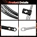 ATRACYPART Boat Throttle and Shift Cables 11FT, GEN I 600A Remote Control Cable, Compatible with Mercury MerCruiser Marine Force Outboard, Replace CC17911 (2PCS)