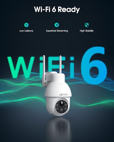 ANRAN 4K Camara Vigilancia WiFi Exterior Solar, 360° PTZ Cámara Sin Cables con Bateria, 8MP Seguridad Cámara con Wi-Fi 6, Visión Nocturna en Color, Detección PIR y AI, Audio Bidireccional - imagen 9