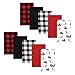 Hudson Baby Unisex Baby Cotton Flannel Burp Cloths, Buffalo Plaid Bear, One Size