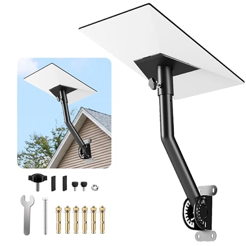 Image of LackNLids Starlink Roof Mount, Heavy Duty Starlink Mounting Kit for Standard Gen 3 /4X /V3 /4, Adjustable Wall & Roof Bracket for Starlink Internet Dish, Weather-Resistant, Easy Installation (Black)