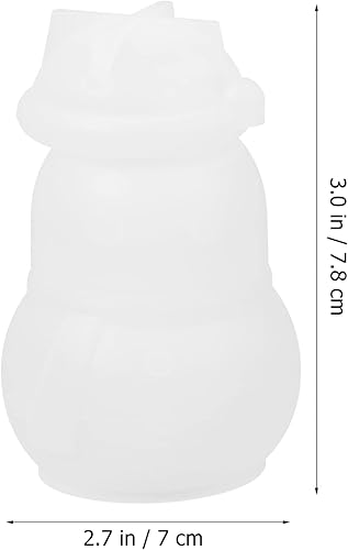 Miniatura 4 de EXCEART 3 juegos de moldes de resina epoxi para frascos de muñeco de nieve, bandeja de exhibición de joyas, moldes epoxi, moldes de fabricación de