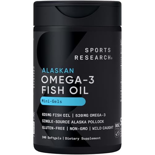 Sports Research® Omega-3 Fish Oil Mini Gels...