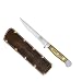 Produktbild Güde Ausbeinmesser 13 cm flexibel Alpha Olive X703/13 + SCHARFsinnig Shabby Chic Leder Klingenschutz