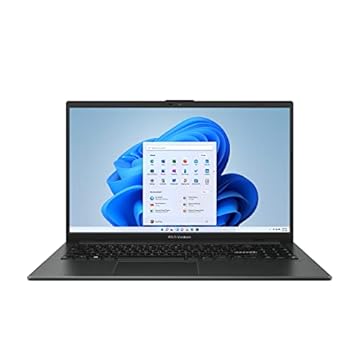 Notebook ASUS Vivobook Go 15 2023, tela FHD de 15,6 polegadas, processador AMD Ryzen 5 7520U, 8 GB de RAM, SSD de 512 GB, Windows 11 Home, Mixed Black, E1504FA-AS52