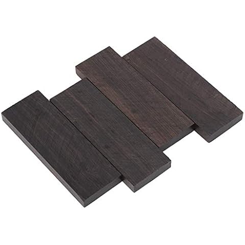 Alomejor1 DIY Ebenholz, 12 * 4 * 1cm Ebenholz, Schwarz Ebenholz Lumber Blank DIY Material für Gitarren Musikinstrument Cover