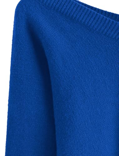 Image of ZAFUL Women's Cropped Sweater V-Neck Long Sleeve Pullover Jumper Knit Top | Crop Length, Ribbed Knit, Double V design, White sweater, Raglan sleeves, lantern sleeve, Fall & Winter, Loose fit, Oversized