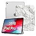 Fintie Case for iPad Pro 11" 2018 [Supports 2nd Gen Pencil Charging Mode] - Lightweight SlimShell Cover with Translucent Frosted Back Protector, Auto Wake/Sleep for iPad Pro 11 2018, Marble White