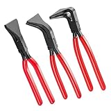 EpheyFIF 3 Stück Metall-Stahlblech-Faltzange, Blech, rutschfester Griff, Flachzange für...