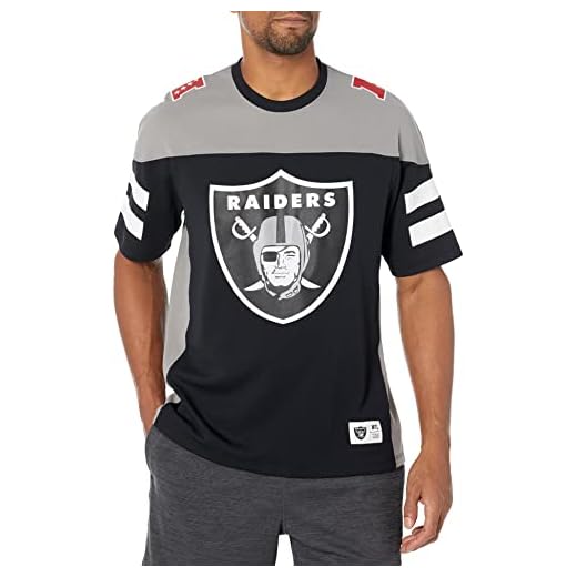 OTS NFL Oakland Raiders Men's Alton Jersey, Team Color, X-Large