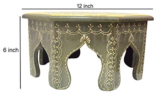 Hare Krishna Indian Wooden Side Table Mi Buy Online In Cambodia At Desertcart