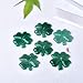 WUYOUSHI 1PC Natural Green Aventurine Four Leaf Clover Crystal Carving Healing Stone Lucky Gemstone Symbolizes Love Career Wealth and Health Home Decor Gift