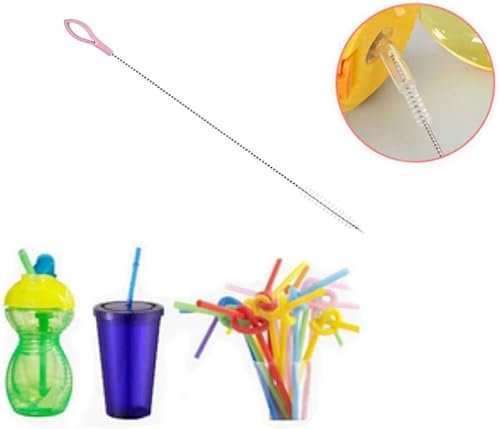 Miniatura 6 de Newmemo Juego de cepillos de silicona para biberones, limpia el pezón o popote de recipiente profundo con mango largo de rotación, kits de limpieza