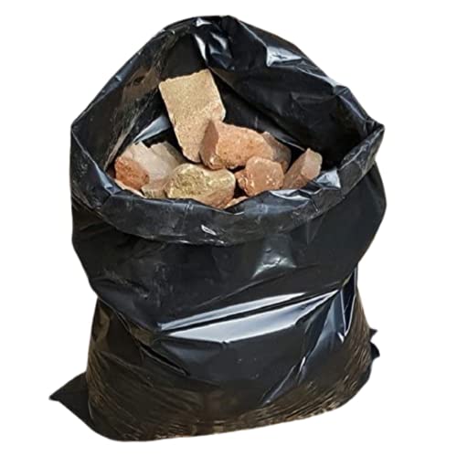 Sac à gravats 75 L résistant 30 kg épais sac plastique noir 110 microns