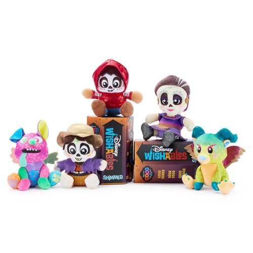 Disney Store Official Coco Wishables Shimmer Series - Disney Blind Box Plush - 5 Inch Mystery Toys with Detailed Micro Plush Sculpting Embroidered Stars & Outfits (Contains 1 Mystery Plushy)