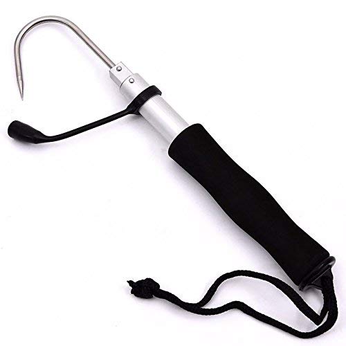 BSGP Telescopic Retractable Fish Gaff Stainless Ice Sea Fishing Spear Hook Tackle
