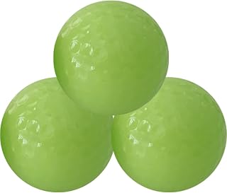 Gatuida Golfballs Glow Toys Outdoor Toys Outdoor Toy 3pcs Glow in The Dark Balls Luminous Golfing Balls Fluorescent for Night Practice Hitting Training Green Light Toy Outside Toys