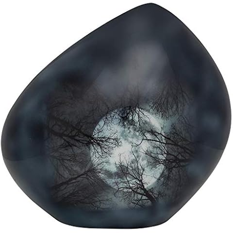 Ansons Urns Moon Black Cremation Urn Cover