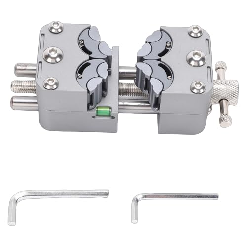 Sunydog 304 Stainless Steel Fractal Vise Bench Vise MultiJaw Design NonSlip Base for Crafts Electronics Repair (Stainless Steel Chuck)
