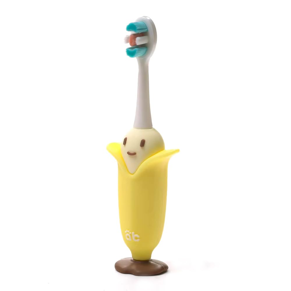 Baby Bucket Super Cute 3D Cartoon Handle Soft Bristles Toothbrush for Childrens with Travel Case 2 To 7 Years-(Banana-Yellow) (B0D6FQZXTX) Amazon Price History, Amazon Price Tracker