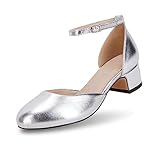 Girls Toddler Dress Shoes Flower Princess Mary Jane Low Chunky Heels Wedding Party Pumps Little Big