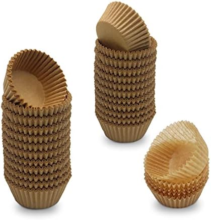 Mombake Mini Cupcake Cases Premium Greaseproof Muffin Baking Cups(Yellow, 500-Count)