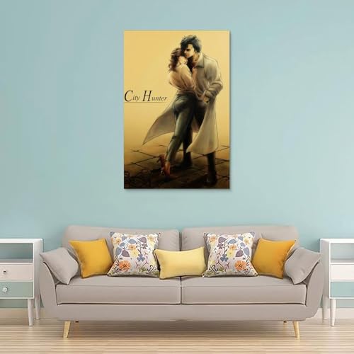 TNERPAR City Hunter Fanart, poster decorativo da parete, per soggiorno, camera da letto, decorazione moderna per camera da letto, 30 x 45 cm