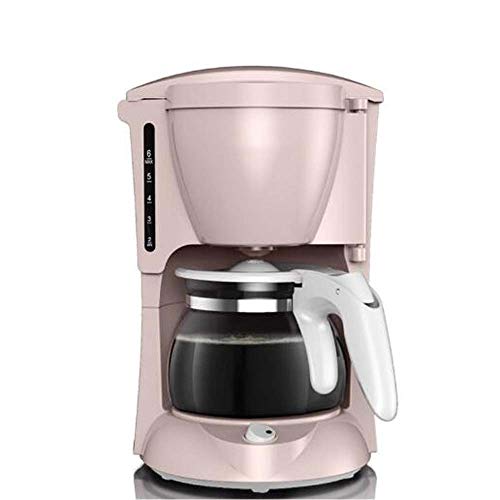 Cafeteras Máquina de té con Aislamiento de Moda Cafetera de Goteo automática Hogar 17X18X26cm (Color: Gris Rosado) (Rosa) Interesting
