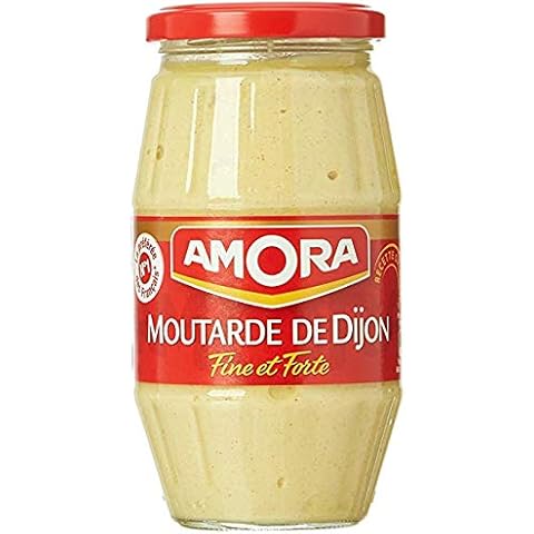 Amora Moutarde de Dijon Fine et Forte - Fine and Strong French Dijon Mustard, 440g (15.5oz) Jar Cover